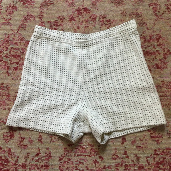 1950s White Pique Shorts