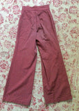 1970s Rust Red Wide Leg Pants