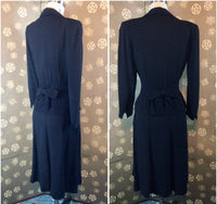 1940s Rayon Two Piece Dress / Suit