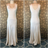 1930s Ivory Crepe Bias Gown
