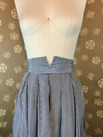 1950s Gingham Skirt with Notched Waist