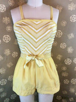 1950s Striped Playsuit