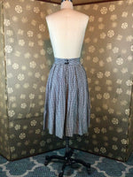 1950s Gingham Skirt with Notched Waist