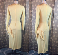 1940s Side Drape Dress