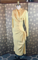 1940s Side Drape Dress