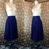 1940s Navy Skirt by "Vogue