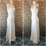 1930s Ivory Crepe Bias Gown