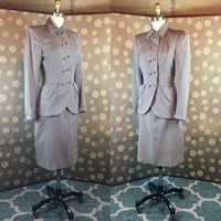 1940s Slant Button Suit