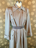 1940s Grey Trench Coat by The House of 9