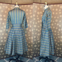 1950s "Tailored Junior" Striped Dress