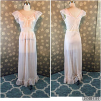 1950s Blush Nightgown by Kayser