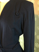 1940s Jablow Original Navy Blue Forstmann Suit