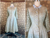 1950s Lace Overlay Dress by Lord and Taylor