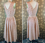 1950s Print Dress with Bolero