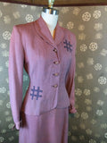 1940s / 1950s Rose Suit by Craftshire