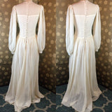 1940s Chiffon Sweetheart Gown