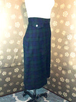 1950s Blackwatch Plaid Skirt by White Stag