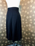 1940s Black Gored Skirt