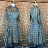 1950s "Tailored Junior" Striped Dress