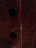 1940s Velveteen Dress or Redingote