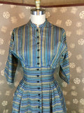 1950s "Tailored Junior" Striped Dress