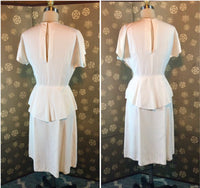 1940s Rayon Lattice Dress