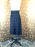 1950s Blackwatch Plaid Skirt by White Stag
