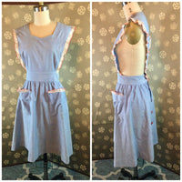 1940s Button Back Pinafore