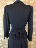 1940s Rayon Two Piece Dress / Suit