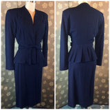 1940s Jablow Original Navy Blue Forstmann Suit