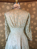 1950s Lace Overlay Dress by Lord and Taylor