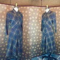 1940s Plaid Dress by "Royal-Tee Golfer"