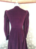 1940s Velveteen Dress or Redingote