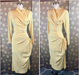 1940s Side Drape Dress