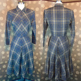 1940s Plaid Dress by "Royal-Tee Golfer"