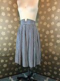 1950s Gingham Skirt with Notched Waist