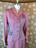 1940s / 1950s Rose Suit by Craftshire