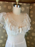 1940s Van Raalte Sheer Tricot and Lace Nightgown