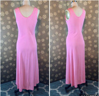1960s Pink Lace Up Nightgown