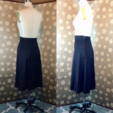 1940s Black Gored Skirt