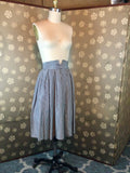 1950s Gingham Skirt with Notched Waist