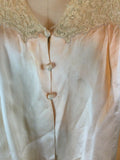 1940s Charmeuse Satin Bed Jacket