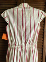 1970s Deadstock Cotton Striped Jumpsuit