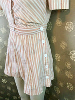 1940s Cotton Playsuit / Romper with Matching Skirt
