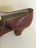 1930s Reptile Stamped Pumps