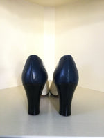 1940s Navy & White Spectator Pumps