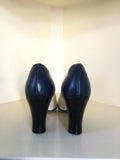 1940s Navy & White Spectator Pumps