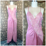 Pink Lace Nightgown with Tulip Hem