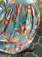 1940s Tropical Print Skirt