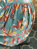 1940s Tropical Print Skirt